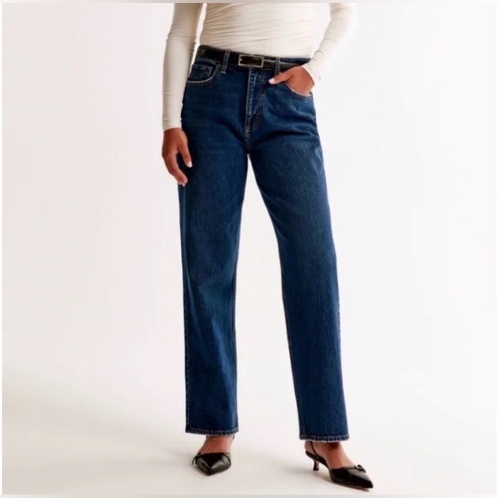 Abercrombie High Rise Vintage Straight Jean